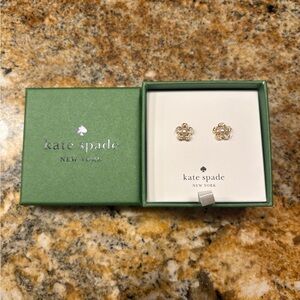 NEW Kate Spade Gold Flower Stud Earrings